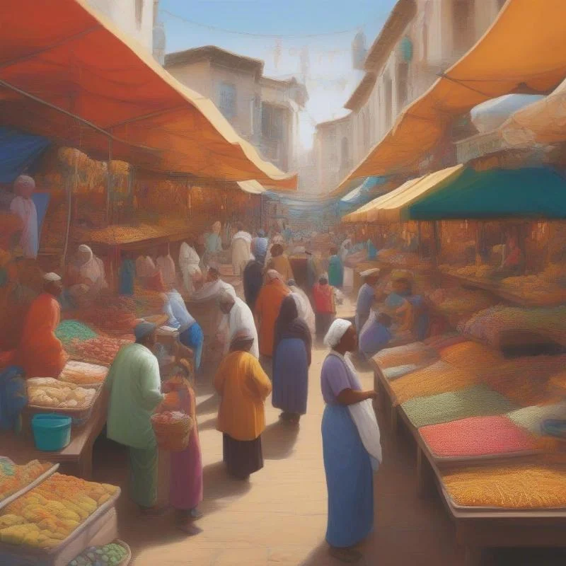 Hình ảnh người mua hàng trong mơ